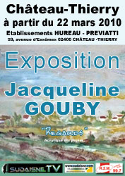 Expositions de Jacqueline GOUBY dans l'Aisne