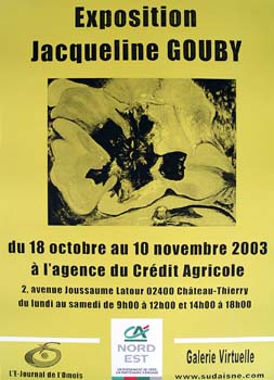 Expositions de Jacqueline GOUBY dans l'Aisne