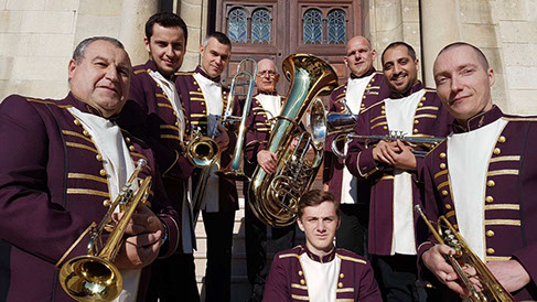 Brass band music de l'Union Musicale de Château-Thierry dans le sud de l'Aisne
