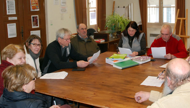 Assemblée générale de l'association bochages Productions - les peintres de la plaine à Condé en Brie dans le sud de l'Aisne