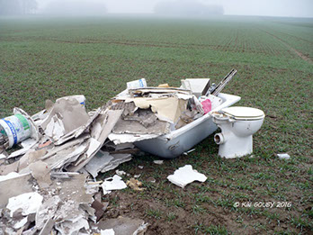 Déchets sauvages dans le sud de l'Aisne