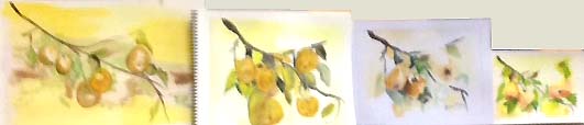 Atelier aquarelle à l'atelier libre de peinture de Château-Thierry dans le sud de l'Aisne