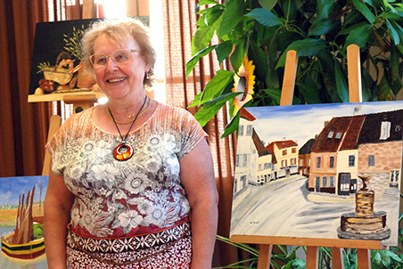 Première exposition de Chantal FEDERSPIEL à l'atelier libre de Condé en Brie dans le sud de l'aisne