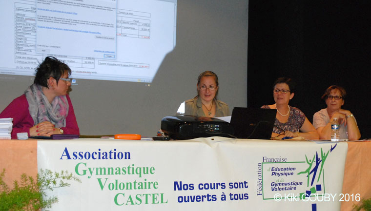 Assemblée générale de l'association Gymnastique Volontaire Castel à château-Thierry dans le sud de l'Aisne