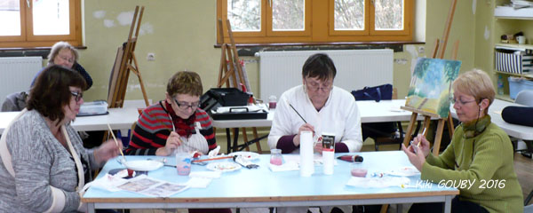 Atelier libre de peinture de Condé en Brie et Château-Thierry dans le sud de l'Aisne