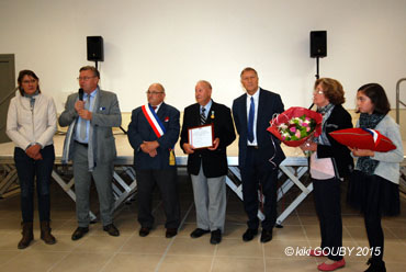 remise de la médaille d'honneur régionale, départementale communale échelon or à François GIRARD à Artonges dans l'Aisne