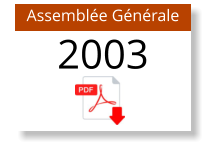 Assemblée Générale 2003