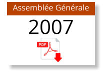 Assemblée Générale 2007