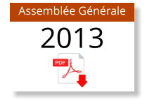 Assemblée Générale 2013