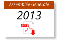 Assemblée Générale 2013