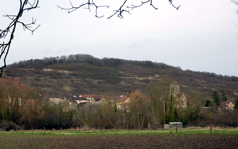 Coteau de Chartèves dans le sud de l'Aisne