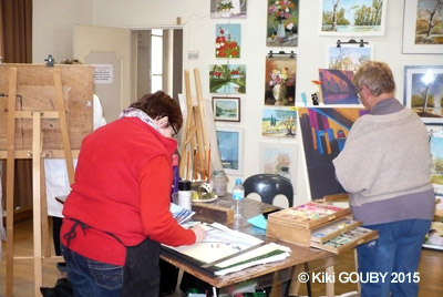 Exposition des ateliers libres de peinture animés par Jacqueline Gouby dans l'Aisne